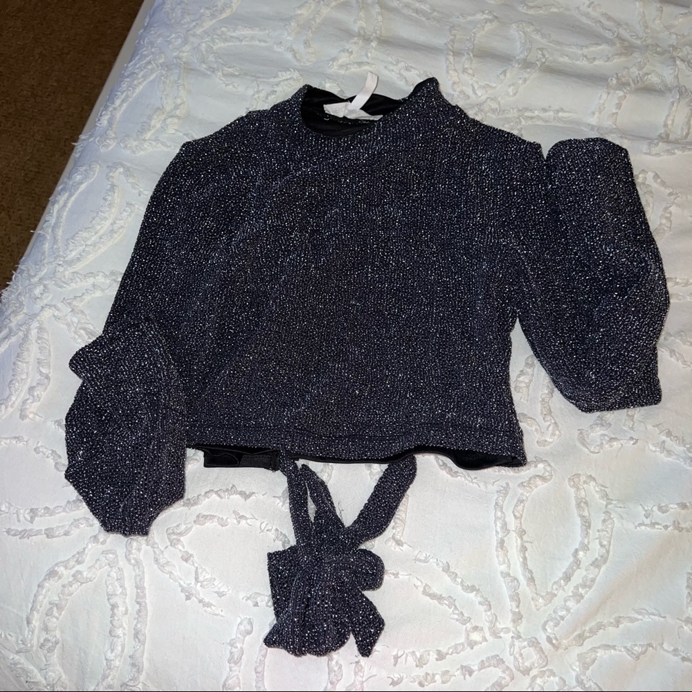 BCBG sparkly crop top